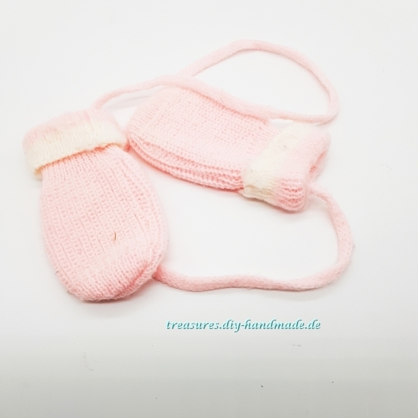 rosa Baby Handschuhe Größe 1
